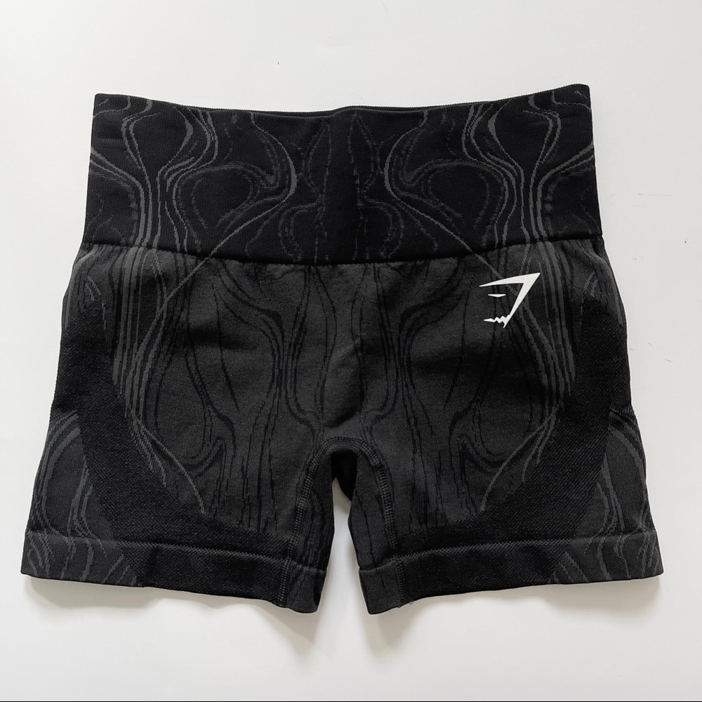 Gymshark black/grey mercury seamless shorts